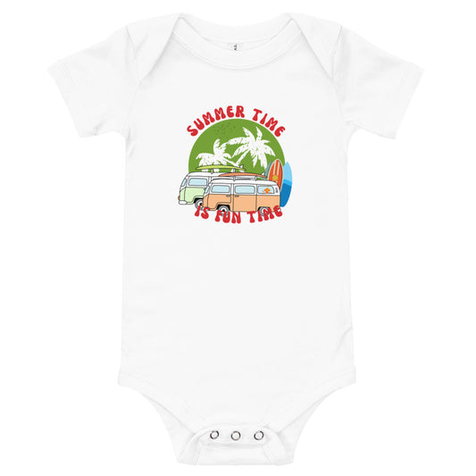 Summer Time Fun Time Baby short sleeve one piece