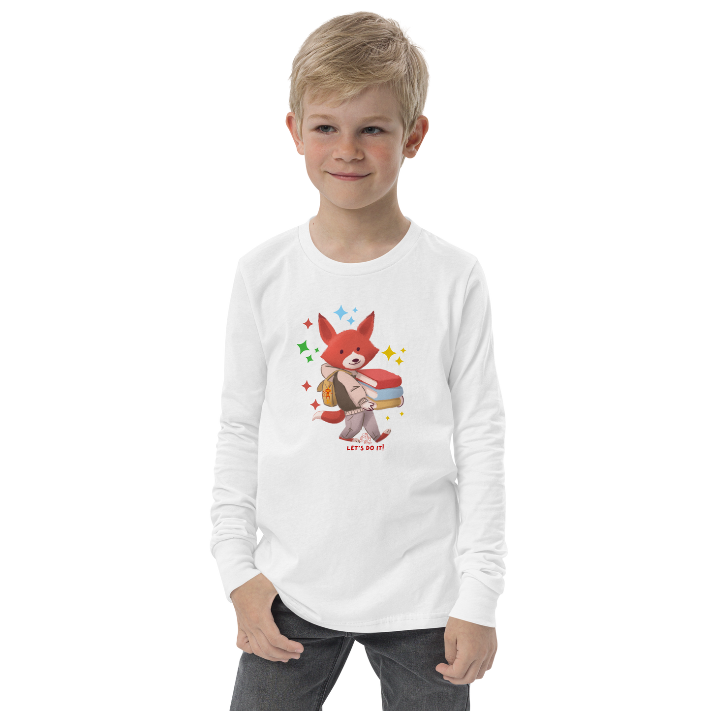 Let's Do It Tiger long sleeve youth t-shirt